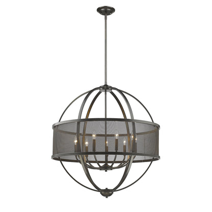 Golden Lighting Colson 9-light Chandelier in Etruscan Bronze