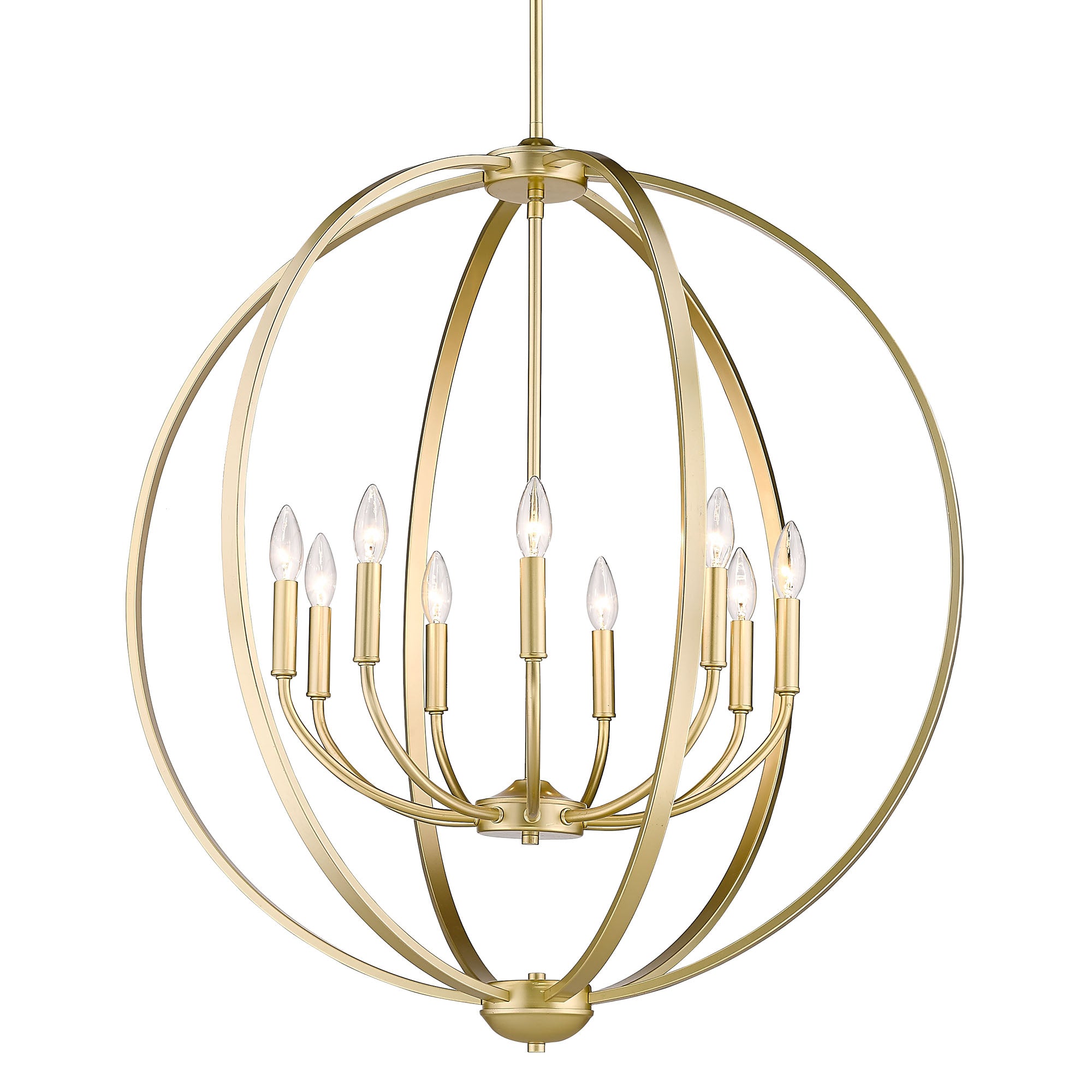 Golden Lighting Colson 9-light Chandelier in Olympic Gold - Default Title - Golden Lighting
