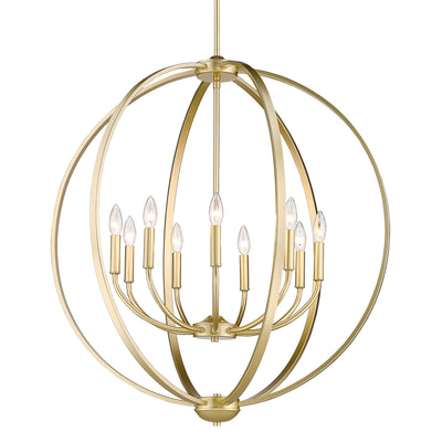 Golden Lighting Colson 9-light Chandelier in Olympic Gold - Default Title - Golden Lighting