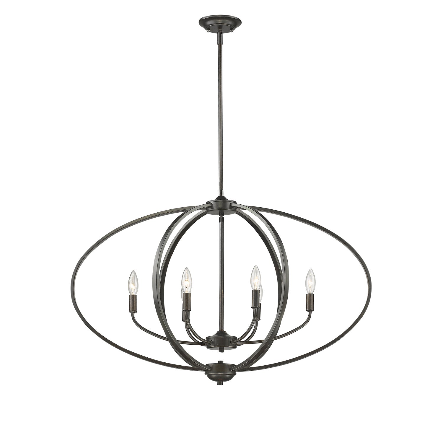 Golden Lighting Colson 6-light Island Light in Etruscan Bronze - - Golden Lighting