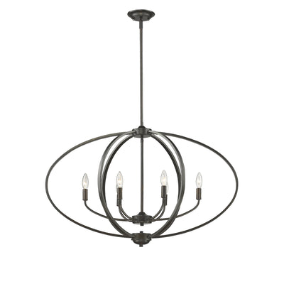 Golden Lighting Colson 6-light Island Light in Etruscan Bronze - - Golden Lighting