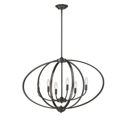 Golden Lighting Colson 6-light Island Light in Etruscan Bronze - - Golden Lighting