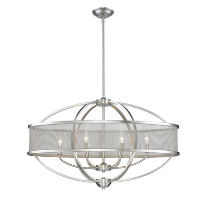 Golden Lighting Colson 6-light Island Light in Pewter - - Golden Lighting