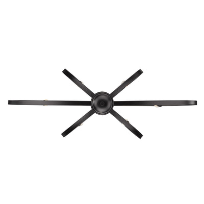 Golden Lighting Colson 6-light Island Light in Matte Black - - Golden Lighting