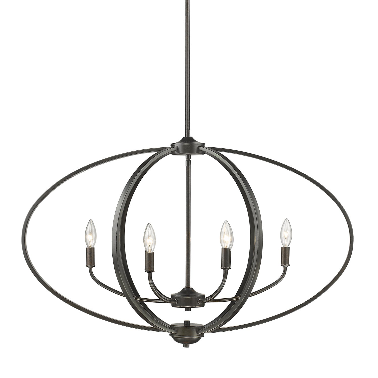 Colson EB Linear Pendant (with shade) in Etruscan Bronze - - Golden Lighting