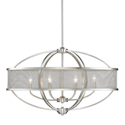 Golden Lighting Colson 6-light Island Light in Pewter