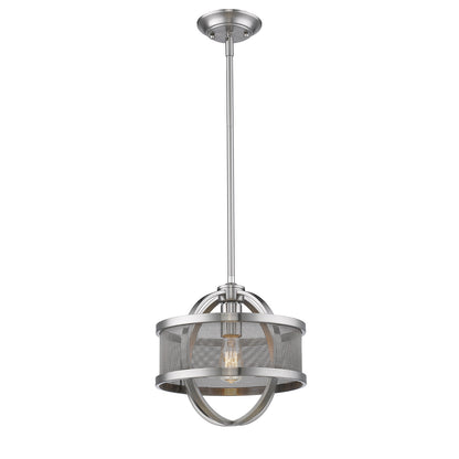 Golden Lighting Colson 1-light Pendant in Pewter with Pewter shade - - Golden Lighting