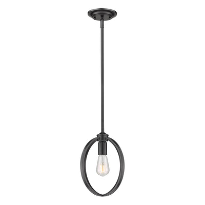 Golden Lighting Colson 1-light Pendant in Matte Black - - Golden Lighting