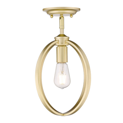 Golden Lighting Colson 1-light Pendant in Olympic Gold - - Golden Lighting