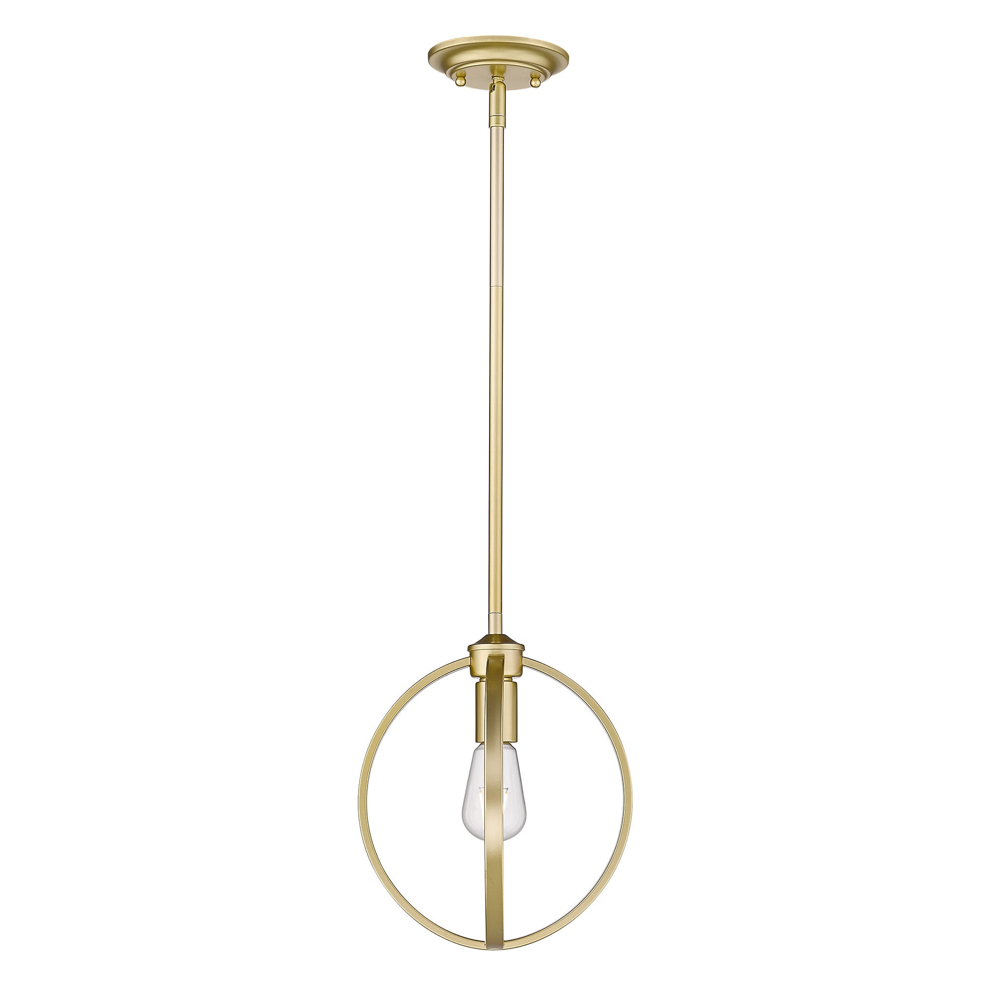 Colson OG Mini Pendant in Olympic Gold - Olympic Gold / No Shade / NA - Golden Lighting