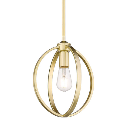 Golden Lighting Colson 1-light Pendant in Olympic Gold