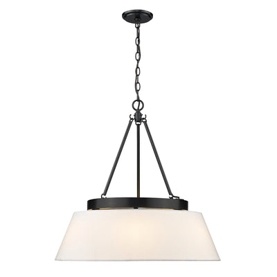 Golden Lighting Penn 6-light Chandelier in Matte Black - - Golden Lighting