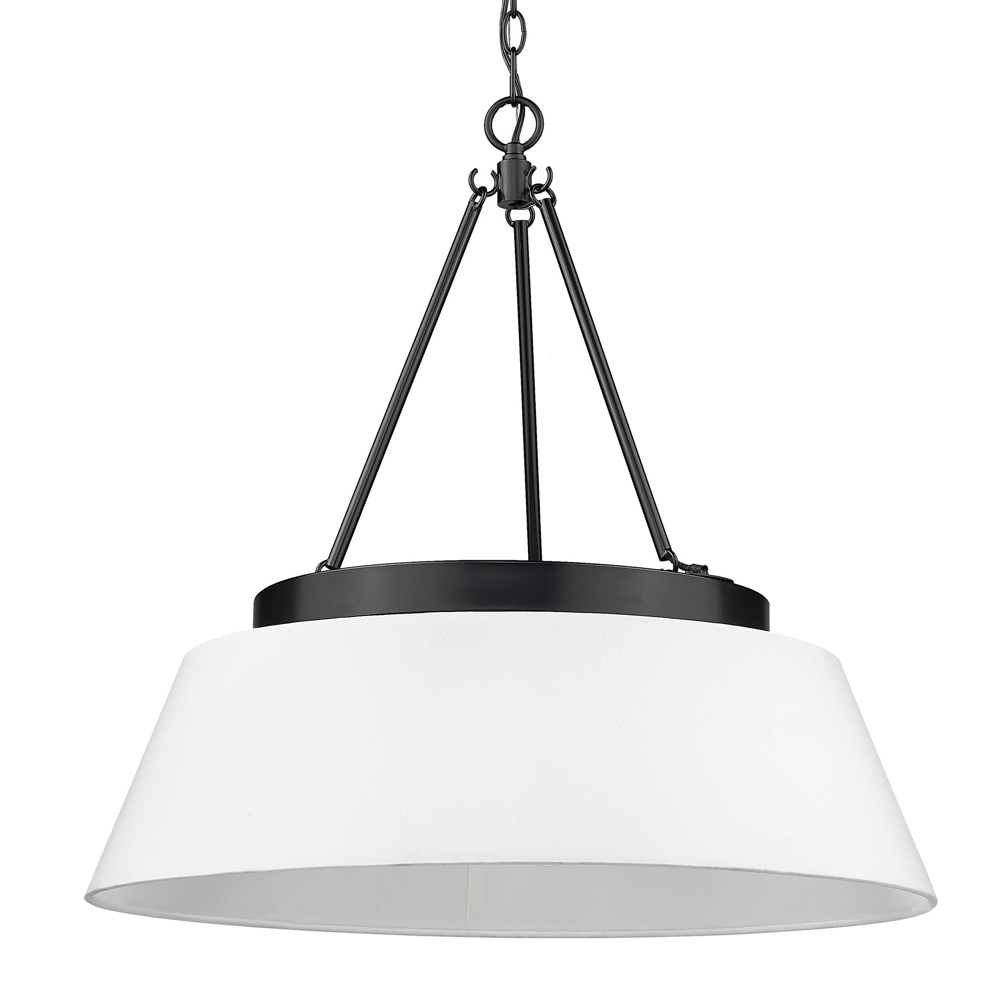 Golden Lighting Penn 6-light Chandelier in Matte Black - - Golden Lighting