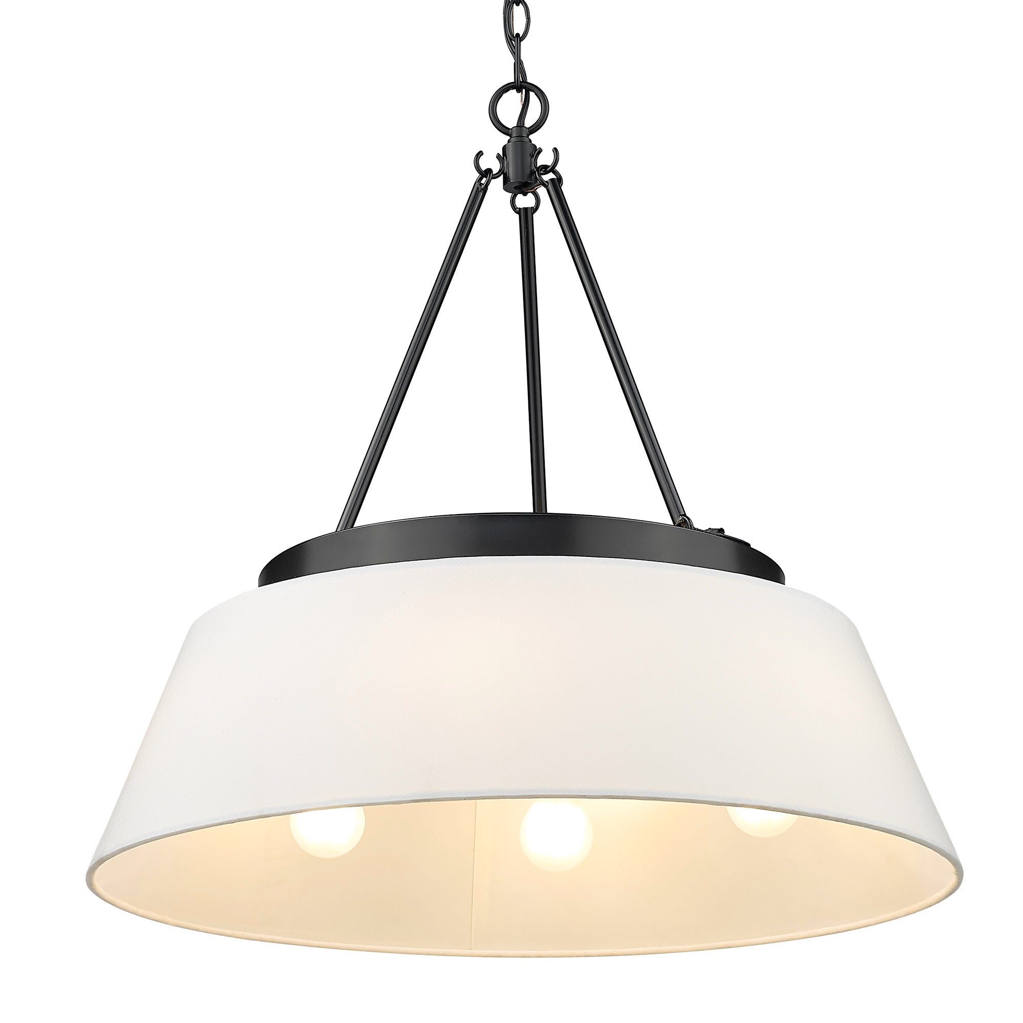Golden Lighting Penn 6-light Chandelier in Matte Black - - Golden Lighting