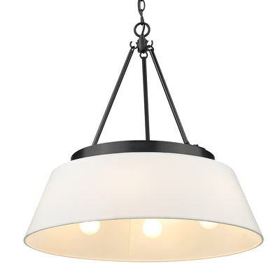 Golden Lighting Penn 6-light Chandelier in Matte Black - - Golden Lighting