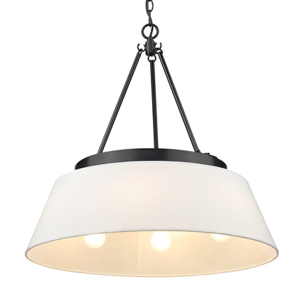 Golden Lighting Penn 6-light Chandelier in Matte Black - - Golden Lighting
