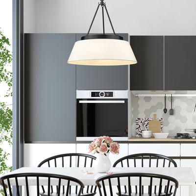 Golden Lighting Penn 6-light Chandelier in Matte Black - - Golden Lighting