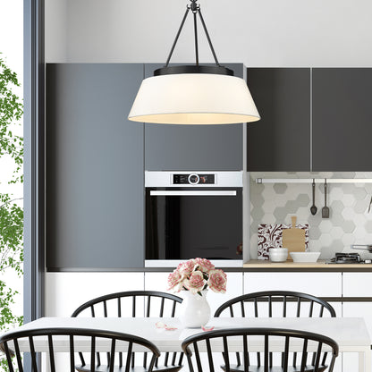 Golden Lighting Penn 6-light Chandelier in Matte Black - - Golden Lighting