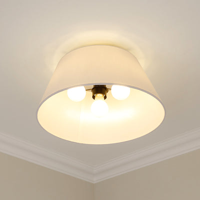 Golden Lighting Penn 3-light Flush Mount in Matte Black - - Golden Lighting