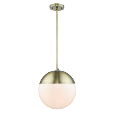 Golden Lighting Dixon 1-light Pendant in Aged Brass - - Golden Lighting