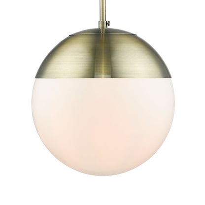 Golden Lighting Dixon 1-light Pendant in Aged Brass
