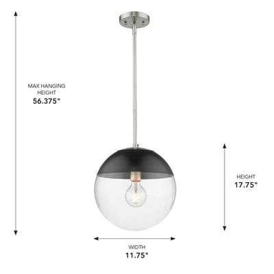 Golden Lighting Dixon 1-light Pendant in Pewter - - Golden Lighting