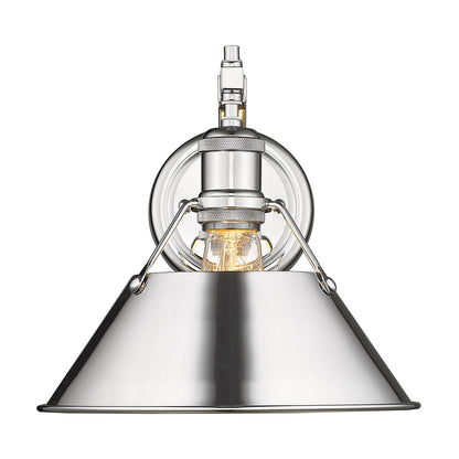 Yep by Golden Lighting Orwell 1-light Wall Sconce in Chrome - - Golden Lighting