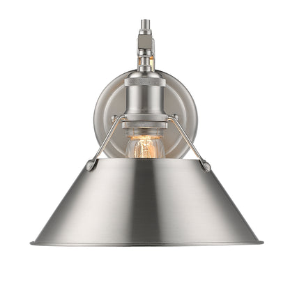 Yep by Golden Lighting Orwell 1-light Wall Sconce in Pewter - - Golden Lighting