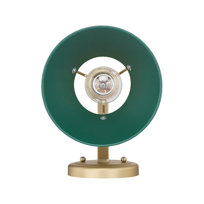 Yep by Golden Lighting Orwell 1-light Wall Sconce in Brushed Champagne Brass and Pine Green shade
