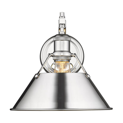 Orwell 1-Light Wall Sconce in Chrome - - Golden Lighting