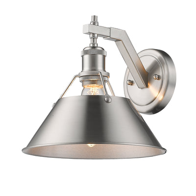 Yep by Golden Lighting Orwell 1-light Wall Sconce in Pewter - Default Title - Golden Lighting