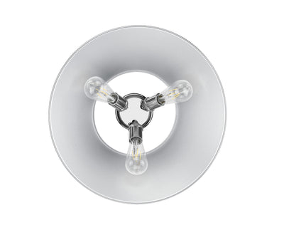 Yep by Golden Lighting Orwell 3-light Flush Mount in Chrome - - Golden Lighting