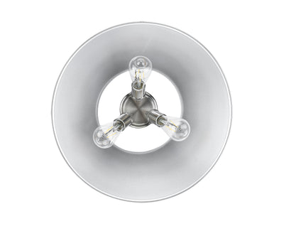 Yep by Golden Lighting Orwell 3-light Flush Mount in Pewter - - Golden Lighting