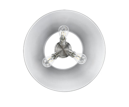 Yep by Golden Lighting Orwell 3-light Flush Mount in Pewter - - Golden Lighting