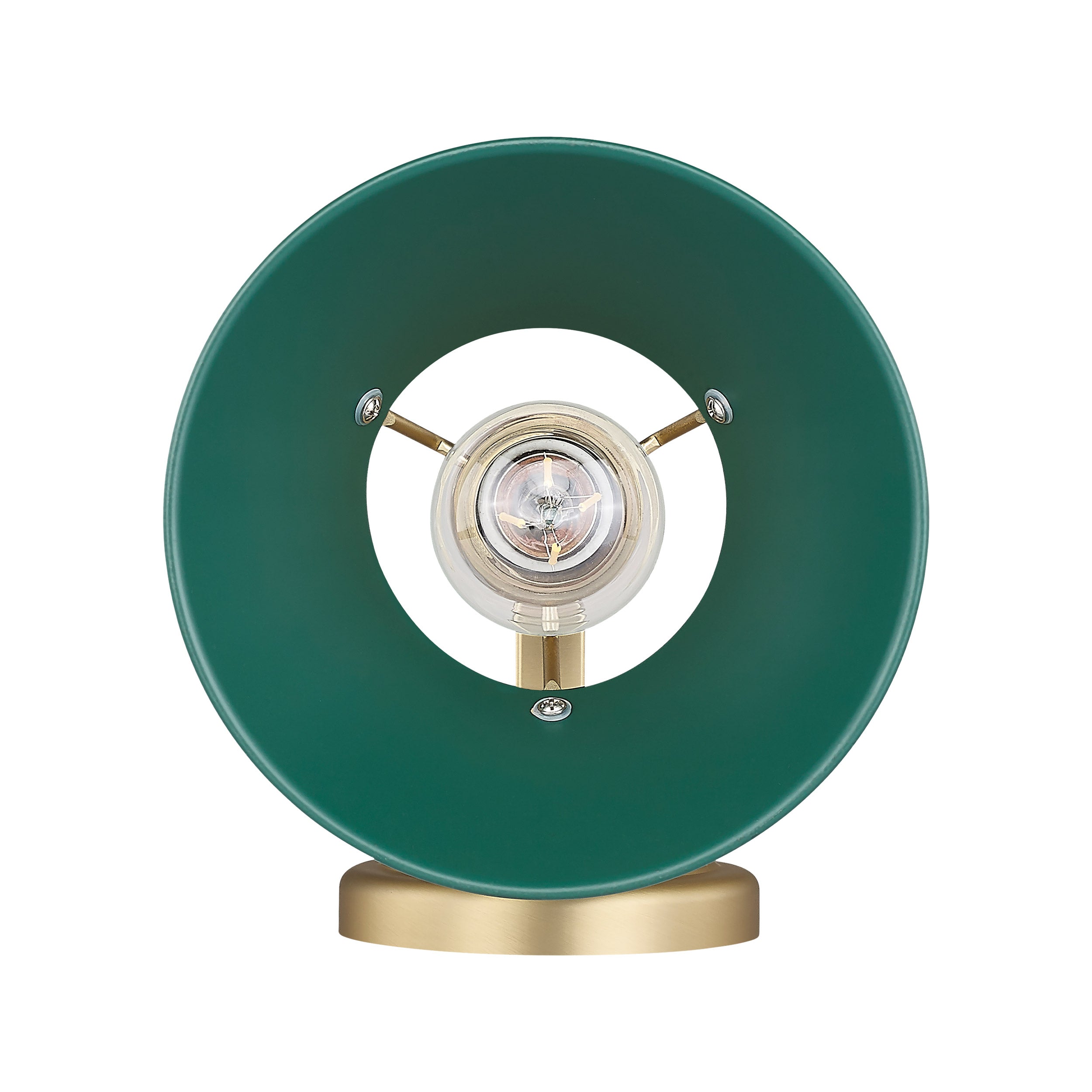 Yep by Golden Lighting Orwell 1-light Vanity in Brushed Champagne Brass and Pine Green shade - - Golden Lighting