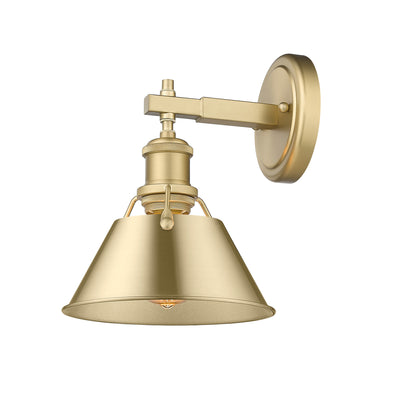 Yep by Golden Lighting Orwell 1-light Vanity in Brushed Champagne Brass - - Golden Lighting