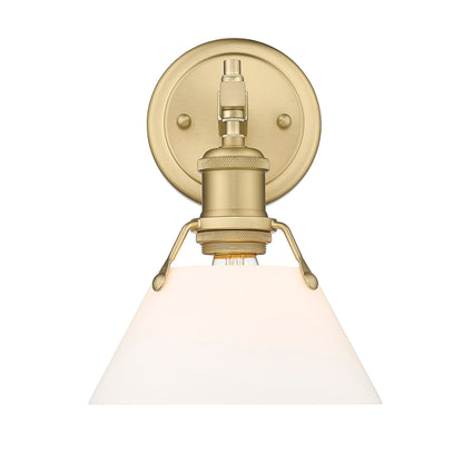 Orwell 1-Light Bath Vanity in Brushed Champagne Bronze with Opal Glass - Default Title - Golden Lighting