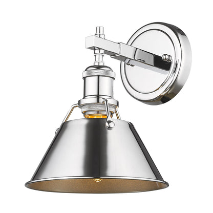 Orwell 1-Light Bath Vanity in Chrome - Default Title - Golden Lighting