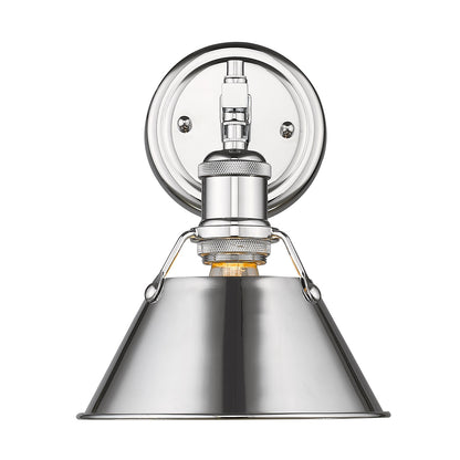 Orwell 1-Light Bath Vanity in Chrome - - Golden Lighting