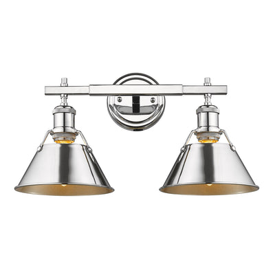 Yep by Golden Lighting Orwell 2-light Vanity in Chrome - Default Title - Golden Lighting