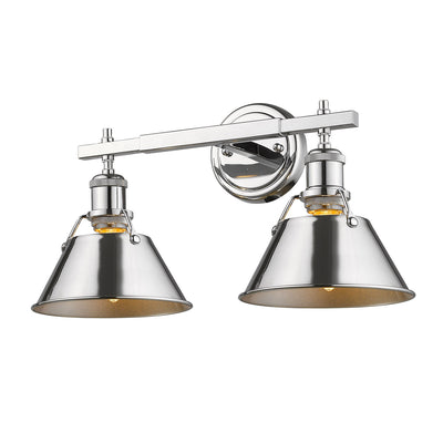 Yep by Golden Lighting Orwell 2-light Vanity in Chrome - - Golden Lighting