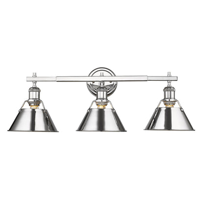 Yep by Golden Lighting Orwell 3-light Vanity in Chrome - - Golden Lighting