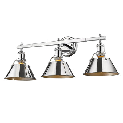 Yep by Golden Lighting Orwell 3-light Vanity in Chrome - - Golden Lighting