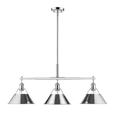 Yep by Golden Lighting Orwell 3-light Island Light in Chrome - - Golden Lighting