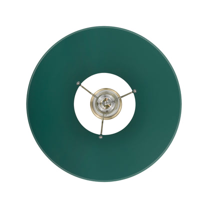 Yep by Golden Lighting Orwell 1-light 14in Pendant in Aged Brass and Pine Green shade - Default Title - Golden Lighting