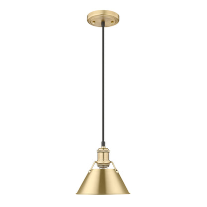 Orwell 7.5" Wide Small Pendant in Brushed Champagne Bronze - - Golden Lighting