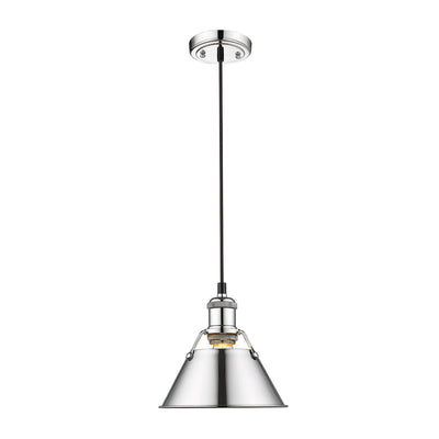 Yep by Golden Lighting Orwell 1-light 8in Pendant in Chrome - - Golden Lighting