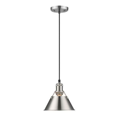 Yep by Golden Lighting Orwell 1-light 8in Pendant in Pewter - - Golden Lighting