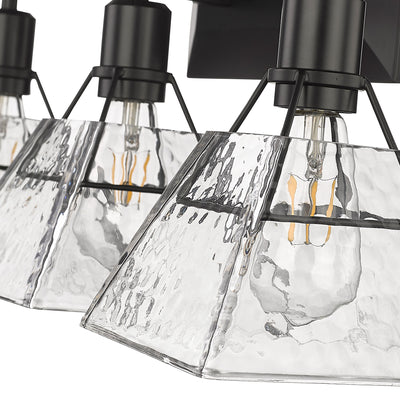 Golden Lighting Kepler 3-light Vanity in Matte Black - - Golden Lighting