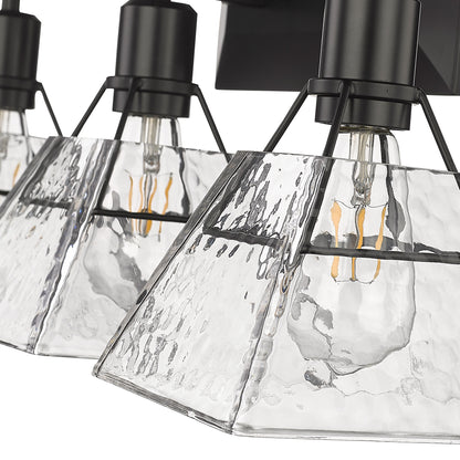 Golden Lighting Kepler 3-light Vanity in Matte Black - - Golden Lighting